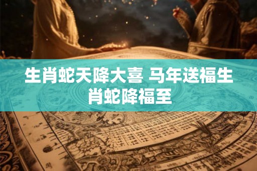 生肖蛇天降大喜 马年送福生肖蛇降福至