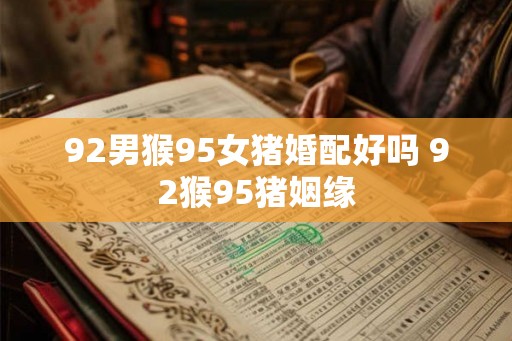 92男猴95女猪婚配好吗 92猴95猪姻缘