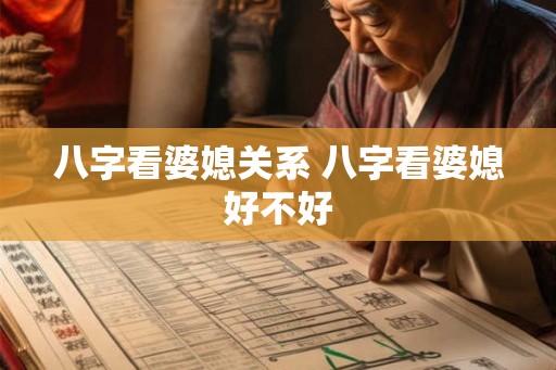 八字看婆媳关系 八字看婆媳好不好