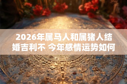 2026年属马人和属猪人结婚吉利不 今年感情运势如何