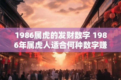 1986属虎的发财数字 1986年属虎人适合何种数字赚钱