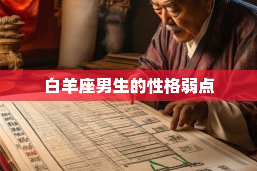 白羊座男生的性格弱点