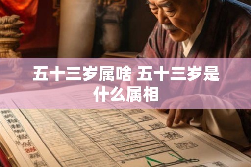 五十三岁属啥 五十三岁是什么属相