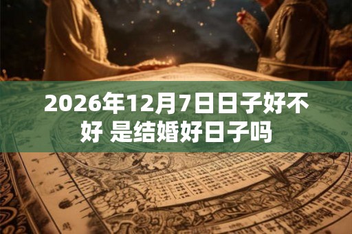 2026年12月7日日子好不好 是结婚好日子吗