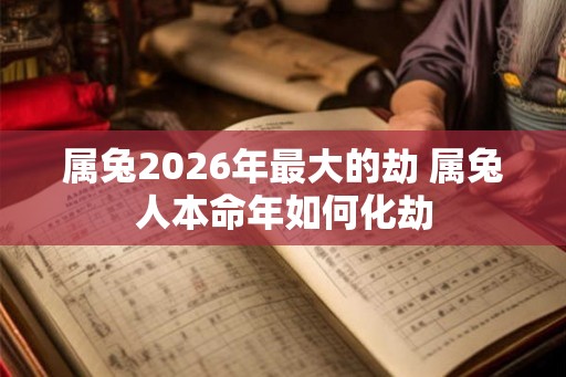 属兔2026年最大的劫 属兔人本命年如何化劫