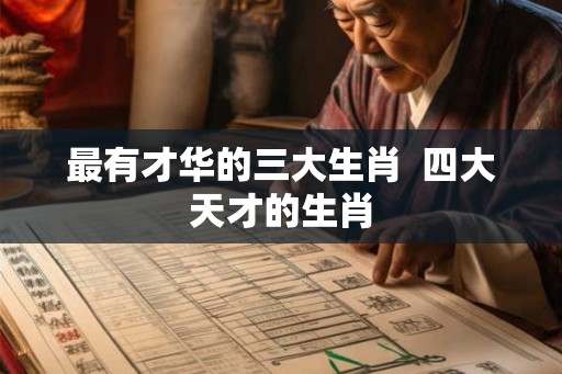 最有才华的三大生肖  四大天才的生肖