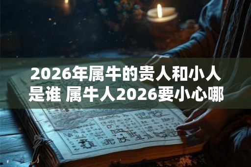 2026年属牛的贵人和小人是谁 属牛人2026要小心哪些人