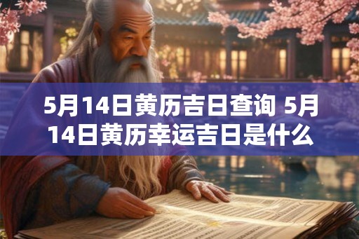 5月14日黄历吉日查询 5月14日黄历幸运吉日是什么