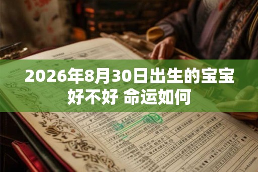 2026年8月30日出生的宝宝好不好 命运如何