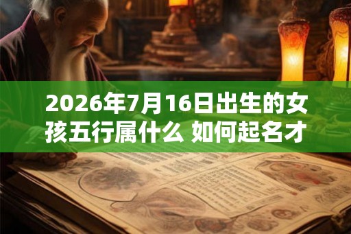 2026年7月16日出生的女孩五行属什么 如何起名才好 2026年7月16日出生的女孩五行属什么 如何起名才好