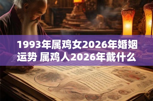 1993年属鸡女2026年婚姻运势 属鸡人2026年戴什么招财