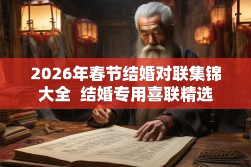 2026年春节结婚对联集锦大全  结婚专用喜联精选