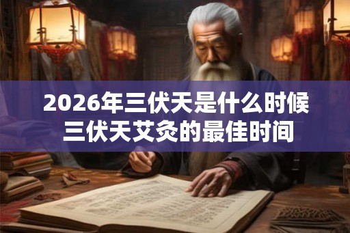 2026年三伏天是什么时候 三伏天艾灸的最佳时间