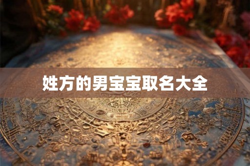姓方的男宝宝取名大全