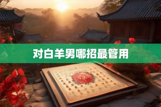 对白羊男哪招最管用
