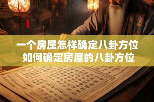 一个房屋怎样确定八卦方位 如何确定房屋的八卦方位