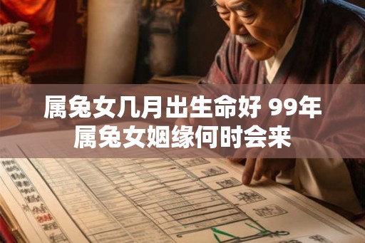 属兔女几月出生命好 99年属兔女姻缘何时会来