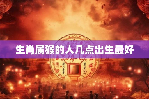 生肖属猴的人几点出生最好