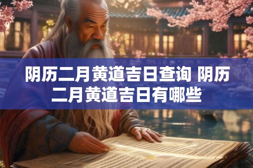 阴历二月黄道吉日查询 阴历二月黄道吉日有哪些 阴历二月黄道吉日查询 阴历二月黄道吉日有哪些