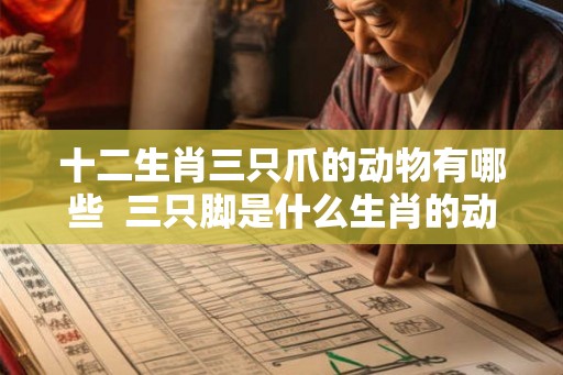 十二生肖三只爪的动物有哪些  三只脚是什么生肖的动物