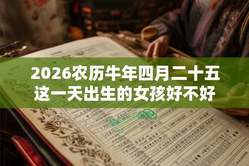 2026农历牛年四月二十五这一天出生的女孩好不好 2026农历牛年四月二十五这一天出生的女孩好不好