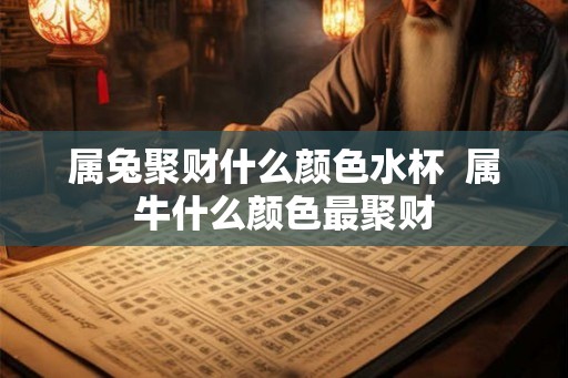 属兔聚财什么颜色水杯  属牛什么颜色最聚财