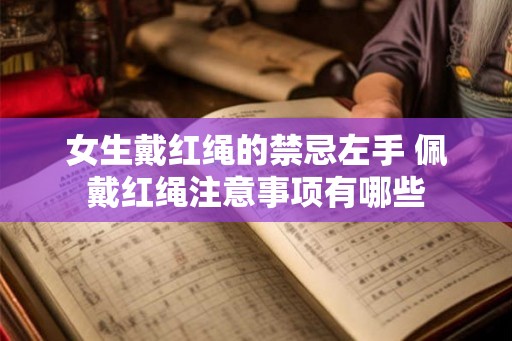 女生戴红绳的禁忌左手 佩戴红绳注意事项有哪些