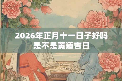 2026年正月十一日子好吗是不是黄道吉日 2026年正月十一日子好吗是不是黄道吉日