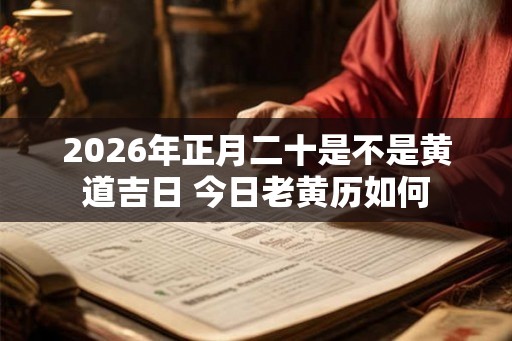 2026年正月二十是不是黄道吉日 今日老黄历如何 2026年正月二十是不是黄道吉日 今日老黄历如何