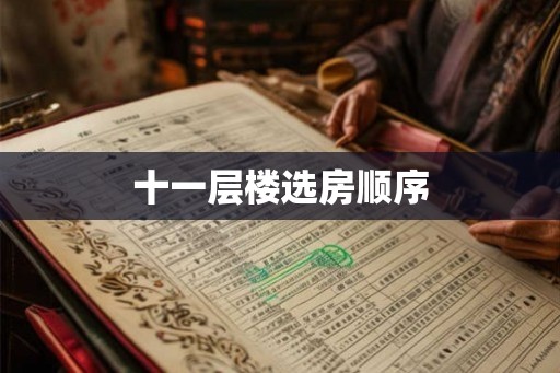 十一层楼选房顺序