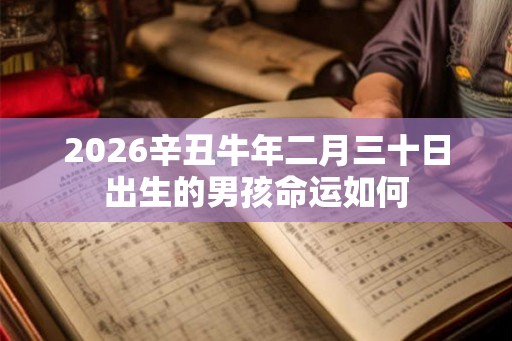 2026辛丑牛年二月三十日出生的男孩命运如何