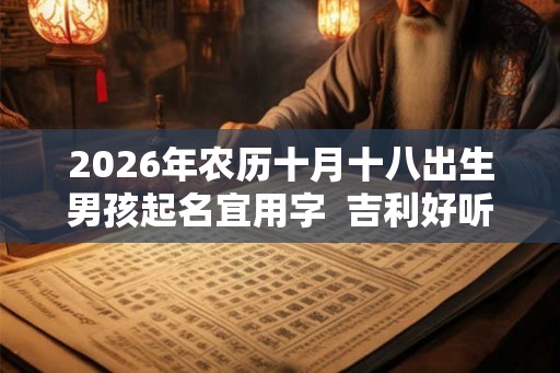 2026年农历十月十八出生男孩起名宜用字  吉利好听的名字