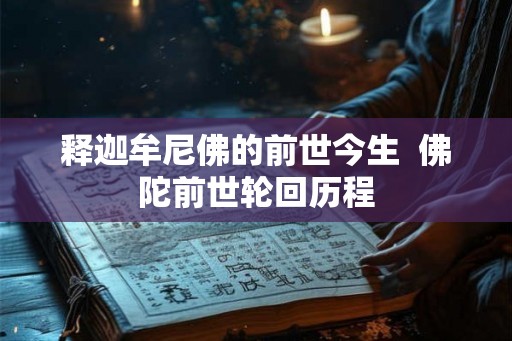 释迦牟尼佛的前世今生  佛陀前世轮回历程