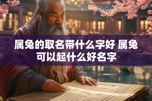 属兔的取名带什么字好 属兔可以起什么好名字
