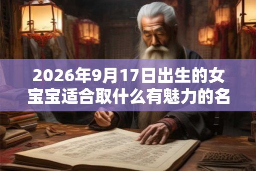 2026年9月17日出生的女宝宝适合取什么有魅力的名字