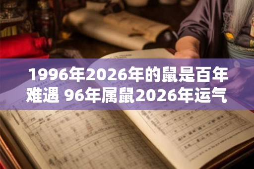 1996年2026年的鼠是百年难遇 96年属鼠2026年运气百年难遇吗