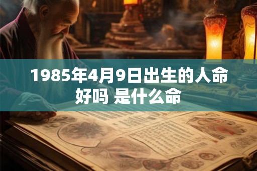 1985年4月9日出生的人命好吗 是什么命