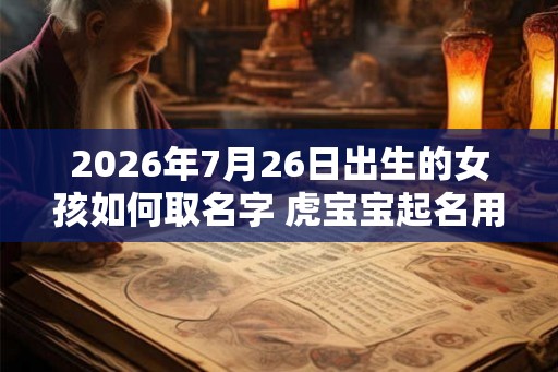 2026年7月26日出生的女孩如何取名字 虎宝宝起名用字