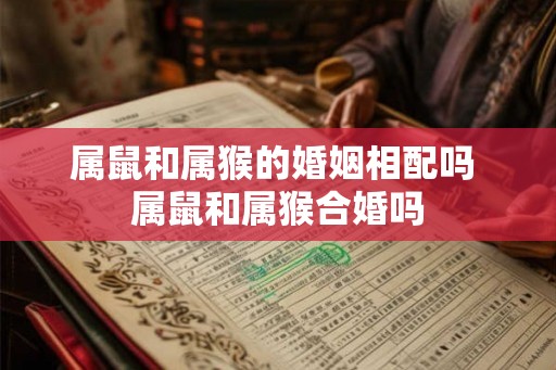 属鼠和属猴的婚姻相配吗 属鼠和属猴合婚吗