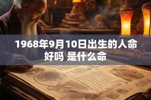 1968年9月10日出生的人命好吗 是什么命