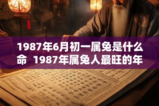 1987年6月初一属兔是什么命  1987年属兔人最旺的年龄