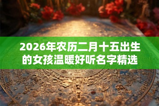 2026年农历二月十五出生的女孩温暖好听名字精选 2026年农历二月十五出生的女孩温暖好听名字精选