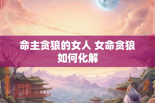 命主贪狼的女人 女命贪狼如何化解