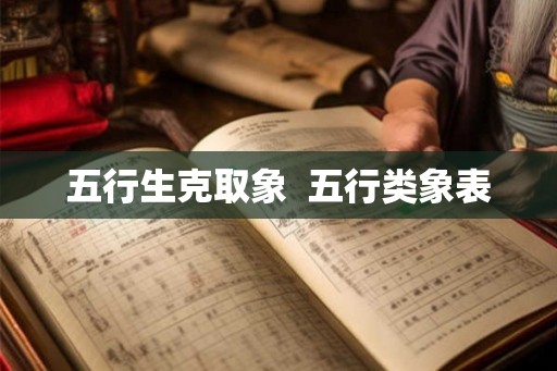 五行生克取象  五行类象表