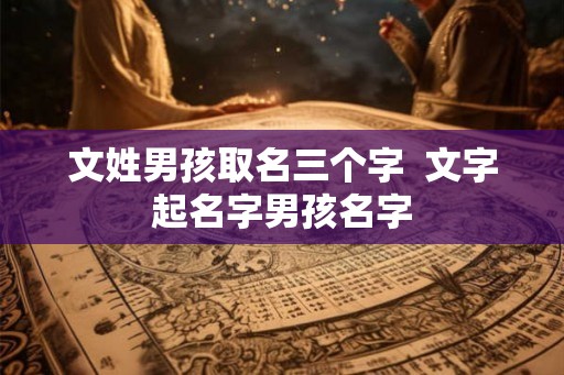 文姓男孩取名三个字 文字起名字男孩名字 文姓男孩取名三个字 文字起名字男孩名字