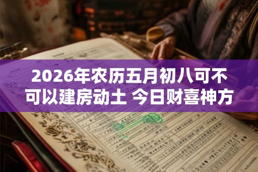 2026年农历五月初八可不可以建房动土 今日财喜神方位 2026年农历五月初八可不可以建房动土 今日财喜神方位
