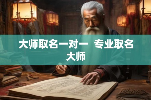 大师取名一对一  专业取名大师