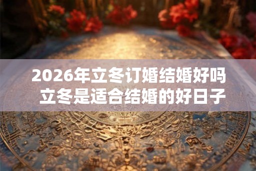 2026年立冬订婚结婚好吗  立冬是适合结婚的好日子吗