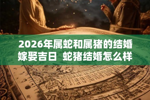 2026年属蛇和属猪的结婚嫁娶吉日  蛇猪结婚怎么样