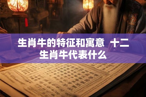 生肖牛的特征和寓意  十二生肖牛代表什么